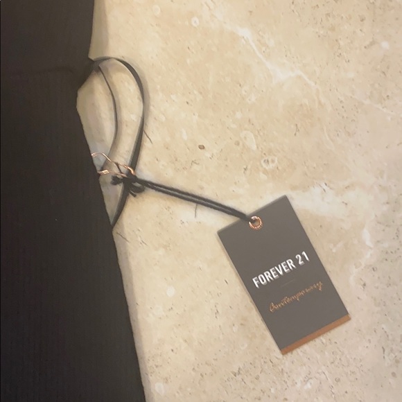 Forever 21 Black ribbed maxi dress size small - Picture 4 of 5